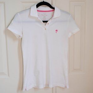 Lilly Pulitzer White Polo Shirt